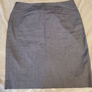 Talbots chambray pencil skirt